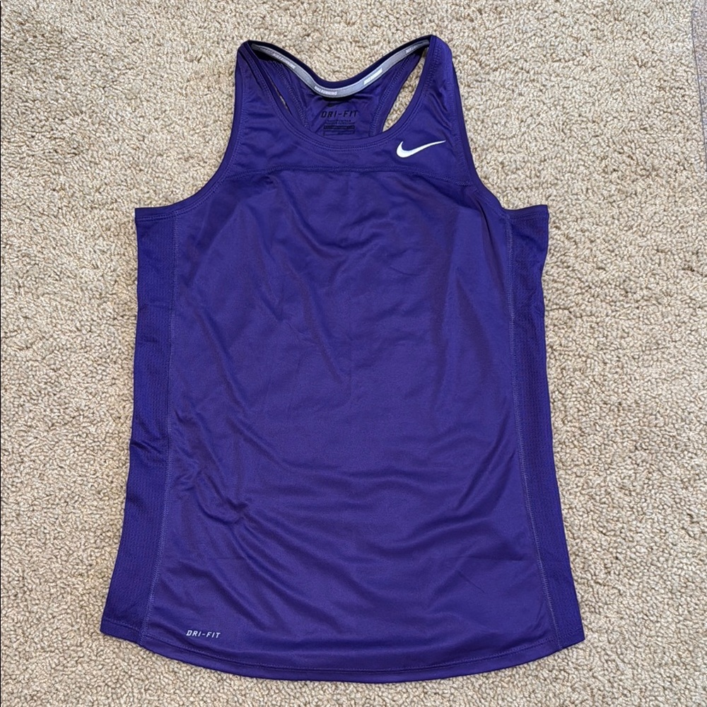 Nike Women's Purple Dri-FIT Tank Top